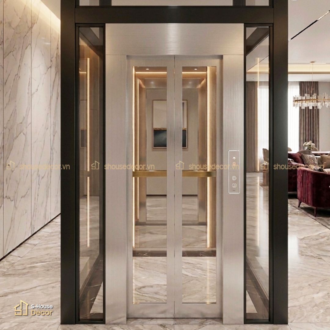 Gia công khung bao cửa thang máy inox 304 xước trắng