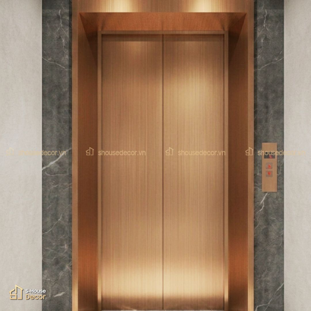 Gia công khung bao cửa thang máy inox 304 xước đồng