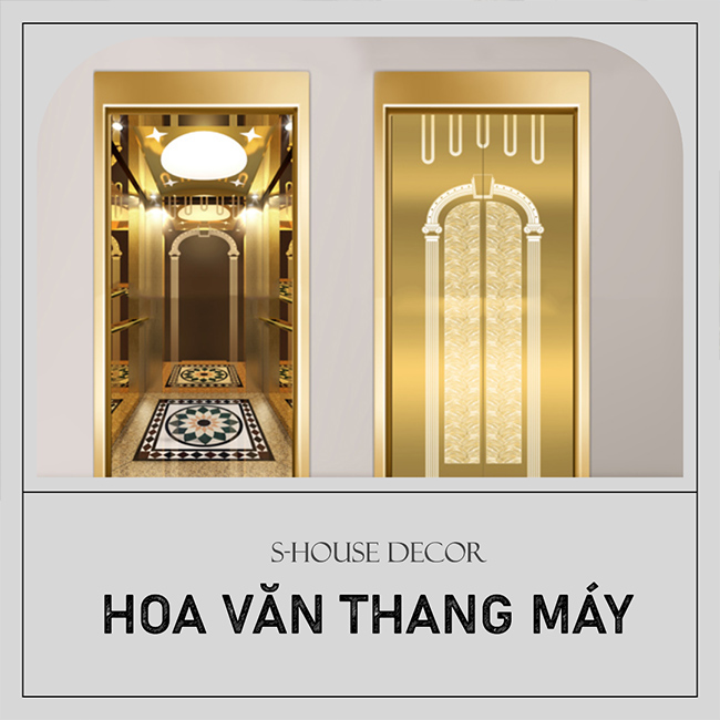 Hoa văn thang máy giúp tạo nên phong cách riêng cho công trình của bạn