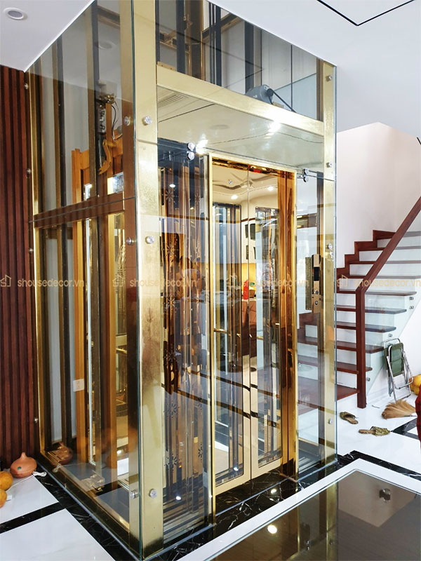 Thiết kế thang máy kính đẹp, độc đáo và tính thẩm mỹ cao