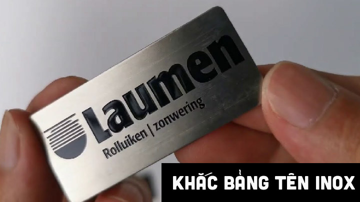 Khắc bảng tên inox chất lượng cao