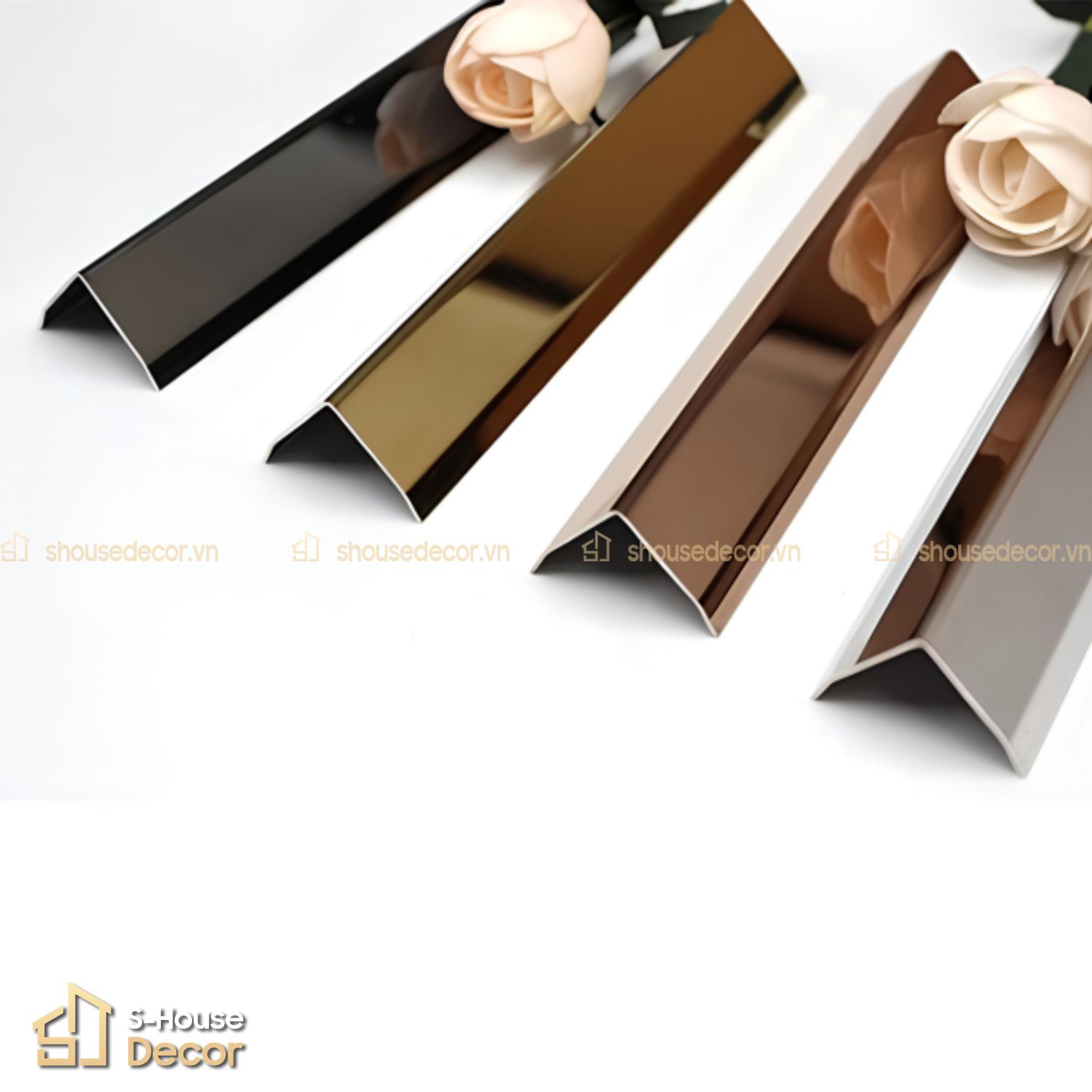 Nẹp inox chữ V tại S-House Decor