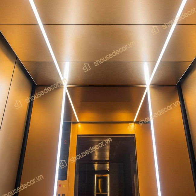 Ốp inox cabin thang máy có nhiều màu sắc đa dạng