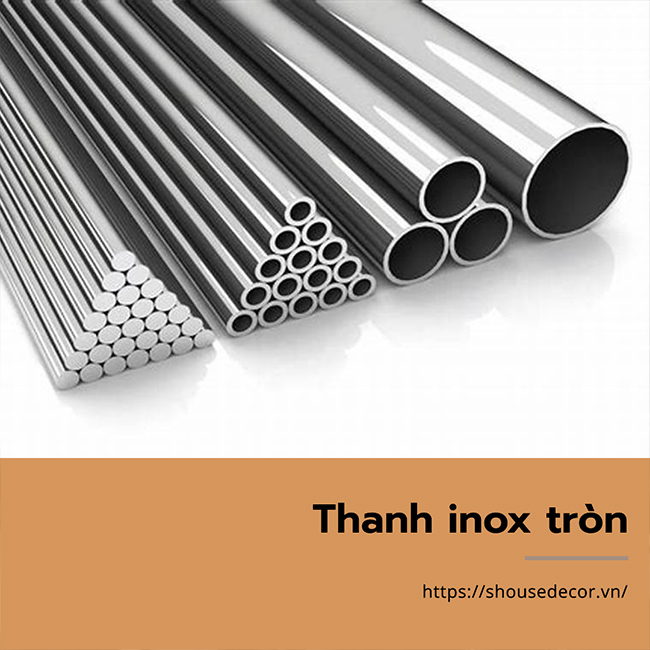 Thanh inox tròn với kích thước đa dạng, dễ gia công