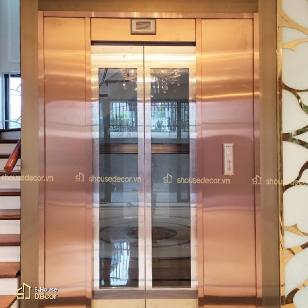 Ứng dụng inox trong trang trí thang máy