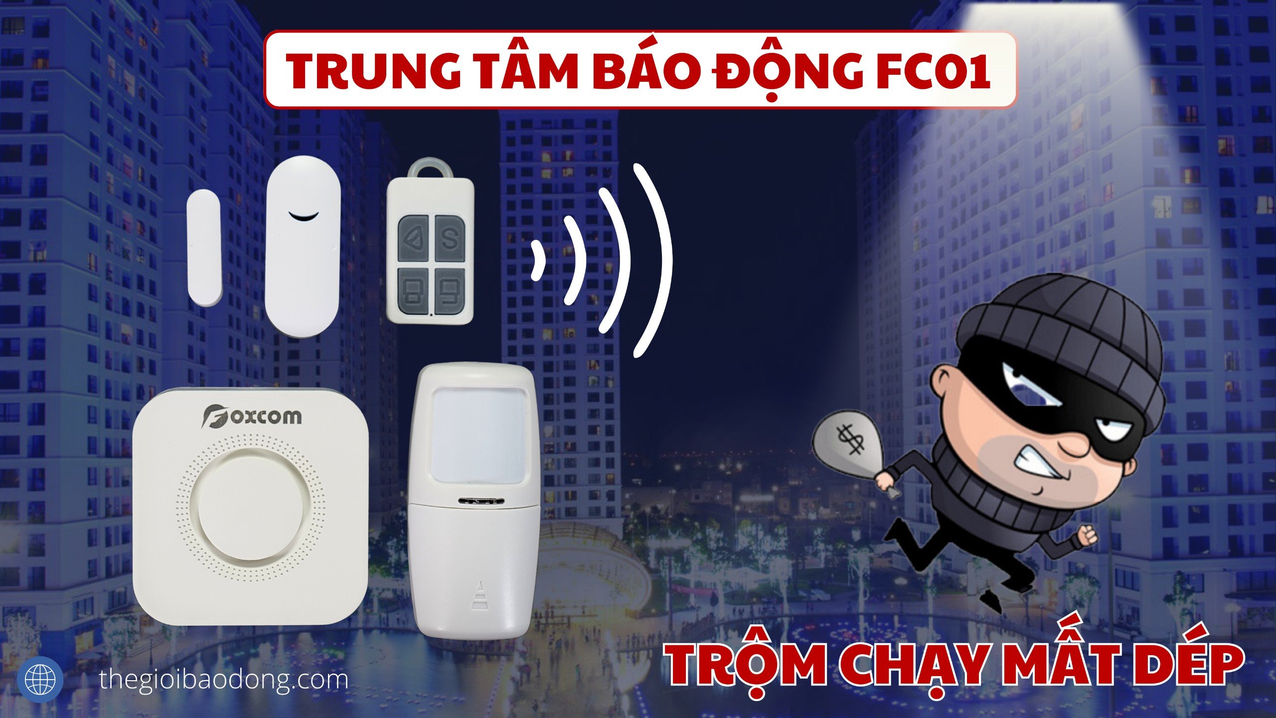 HDSD Bộ báo cháy, báo trộm FC01