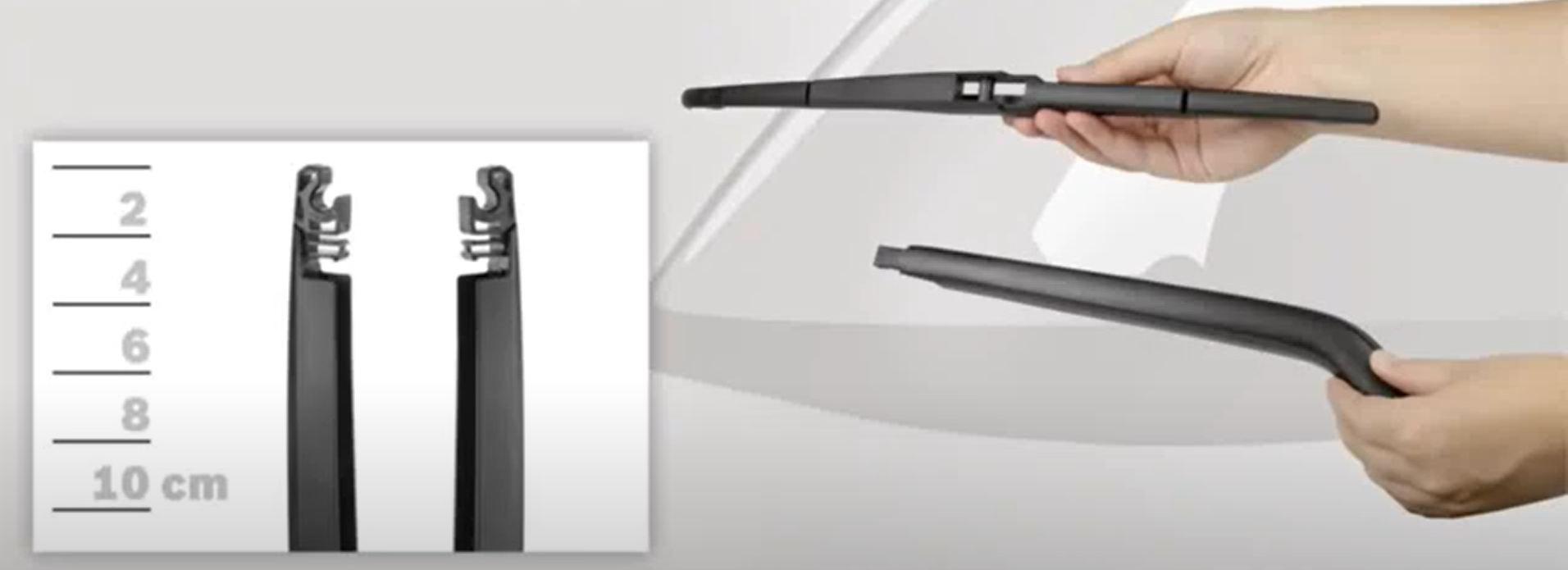 Hướng dẫn lắp gạt mưa phía sau Denso (chân DRB), Bosch (How to Install Rear Wiper Blade)