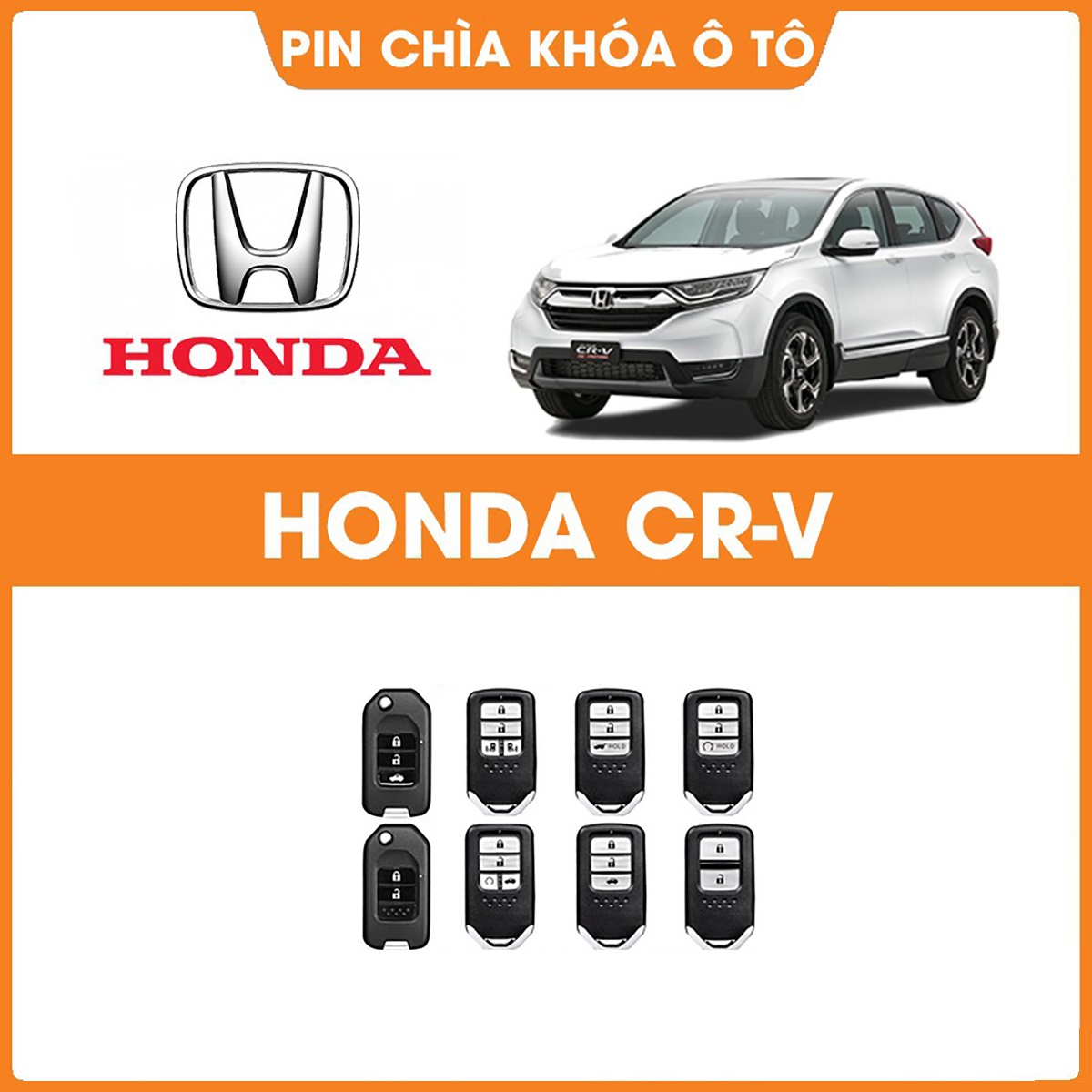Cách thay pin chìa khóa ô tô Honda City, Civic, Accord, CRV