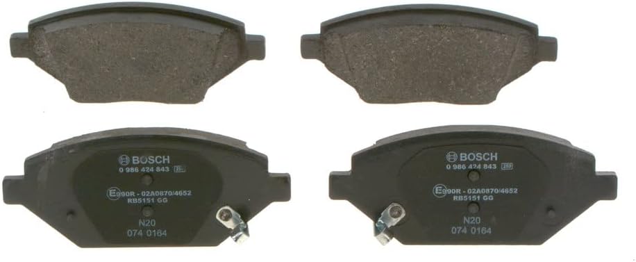 Má phanh trước VINFAST Fadil (2019+); CHEVROLET Spark 1.0 (M400) (2015+) chính hãng Bosch (0986424843)