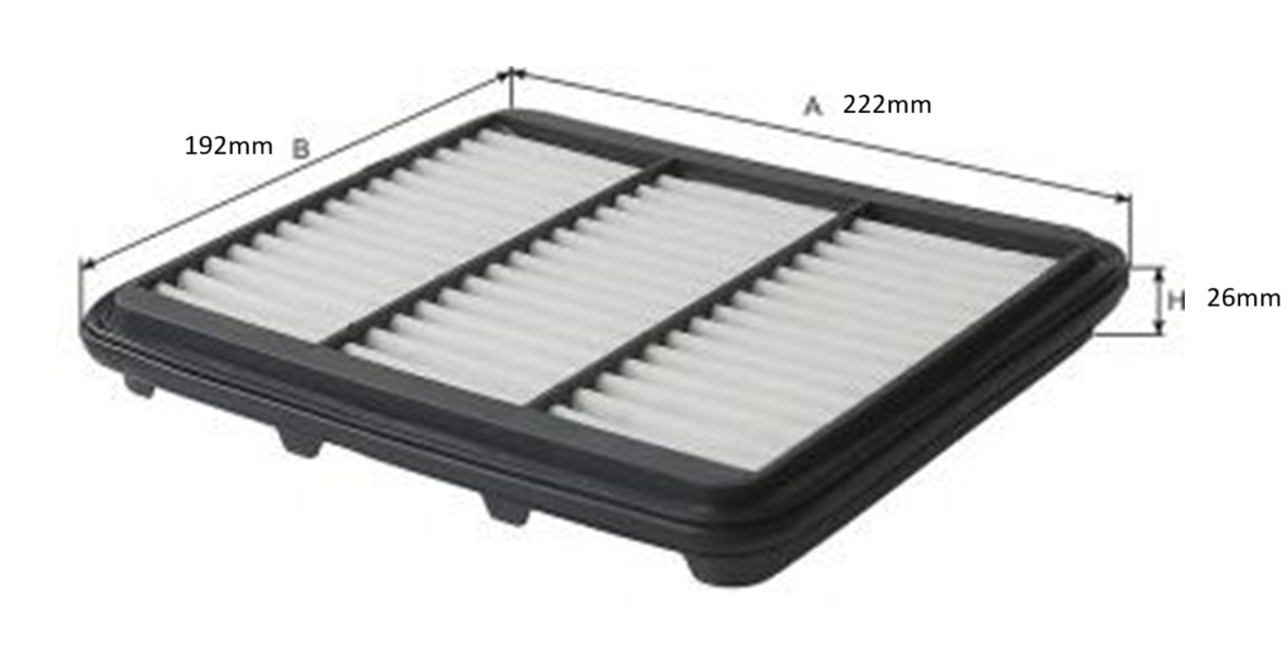 Lọc gió động cơ Chevrolet Spark (2005-2010); Daewoo Matiz (2005-2010) chính hãng Bosch (0986AF2110)