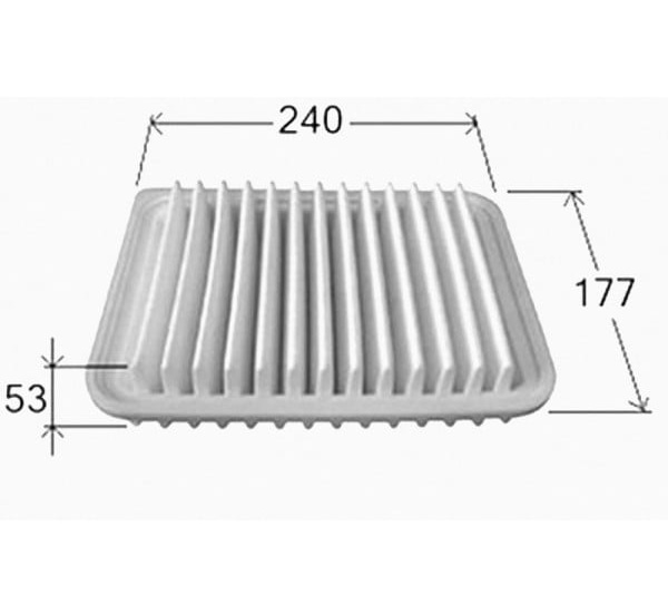 Lọc gió động cơ Toyota Corolla Altis 1.6, 1.8, 2.0 (2007-2020); Vios (2007-2013); Yaris (2005-2020); RAV4 (2012-2018) chính hãng Bosch (0986AF2342)