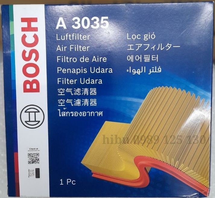 Lọc gió động cơ Honda HRV 1.8 (2016+) chính hãng Bosch (0986AF3035)
