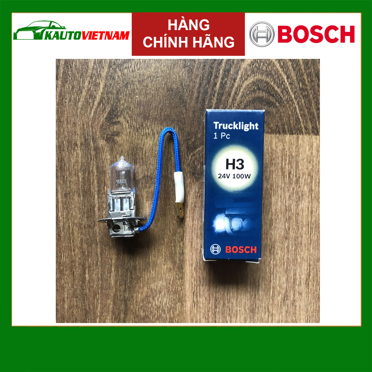 Bóng đèn Halogen H3 24V 100W chính hãng Bosch (0986AL1511)