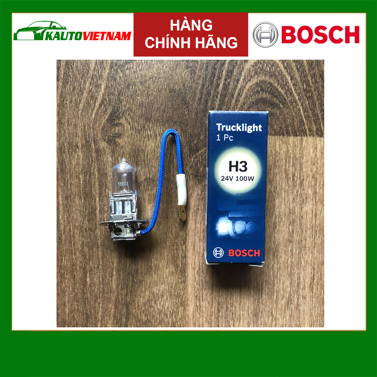 Bóng đèn Halogen H3 24V 100W chính hãng Bosch (0986AL1511)