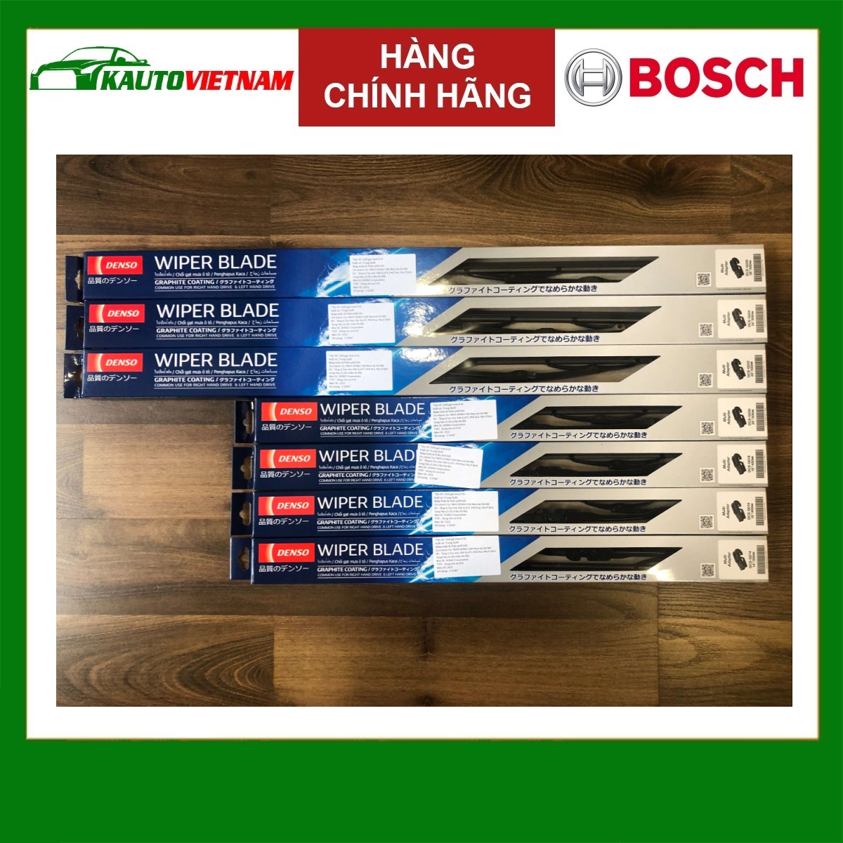 Gạt mưa xe tải 3 chân Isuzu FVM 1500 Denso DCS xương sắt hàng chính hãng 20inch 20inch 20inch - Bộ 3 cái
