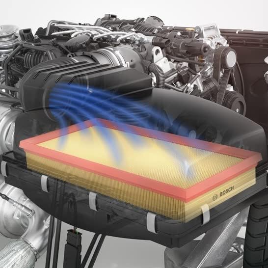 Lọc gió động cơ Mercedes Benz C Classe W203 (C230 2.5 (2005-2007), C240 2.6 (2002-2007), C280 3.0 (2005-2007); W204 (C230, C250, C280, C300); E Classe W211 (E230, E240, E280, E350); W212 (E300, GLK300, X204) chính hãng Bosch (1457433071)