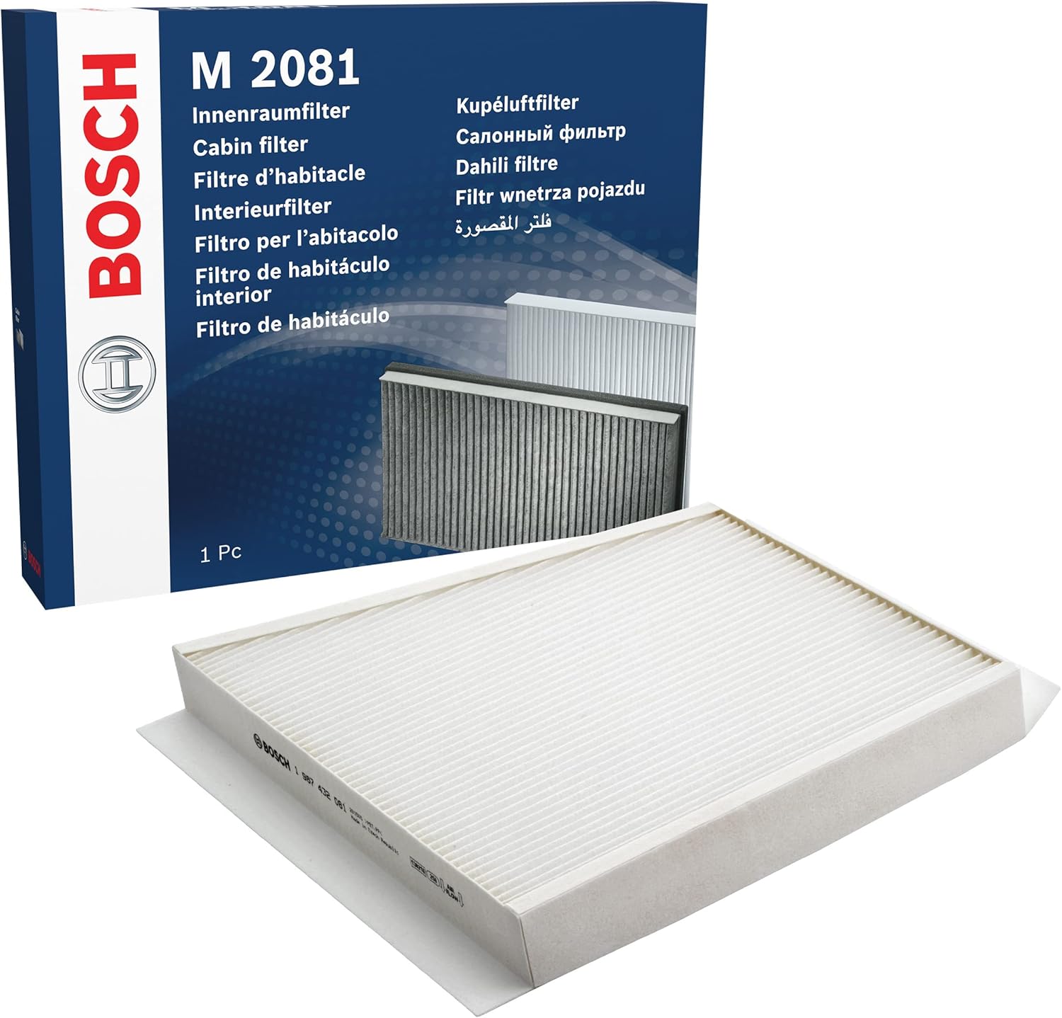 Lọc gió điều hòa ngoài MERCEDES-BENZ E-Class W211 (2002-2009); CLS-Class C219 (2004-2010) chính hãng Bosch Aeristo (1987432081)