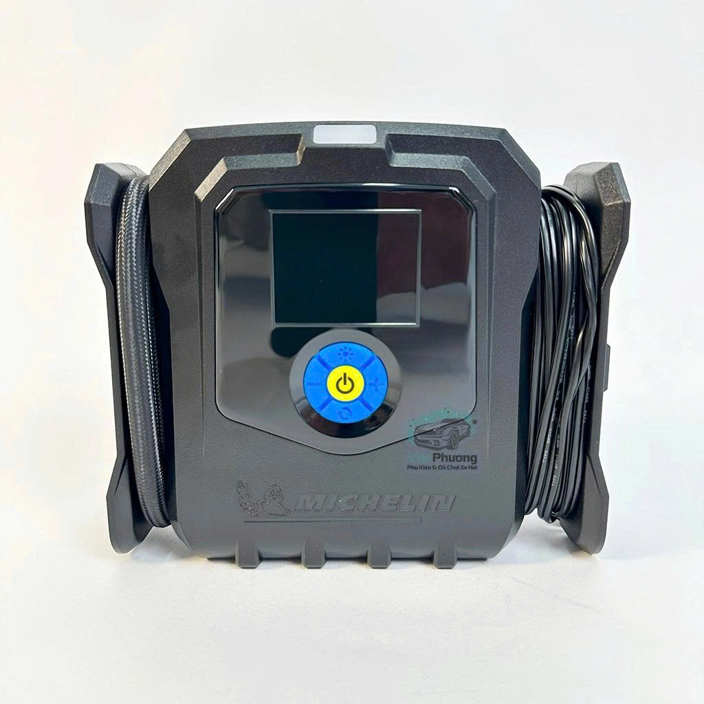 Máy Bơm Lốp Ô tô Xe Máy Michelin 2566 Cao Cấp 12V Đa Năng Tự Ngắt (mẫu mới 2025)