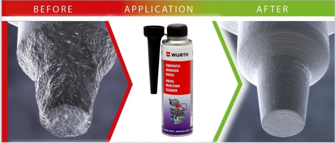 Dung dịch vệ sinh hệ thống kim phun động cơ dầu Wurth Diesel Injection Cleaner 300ml (5861011300)