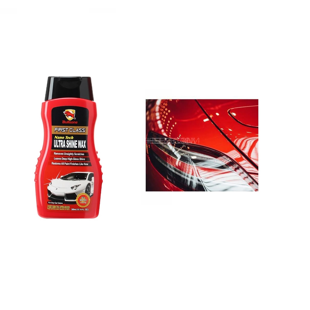 Chất đánh bóng sơn xe ô tô Bullsone chính hãng (300ml) Nano First Class Nanotech Ultra Shine Wax sản xuất tại Hàn Quốc
