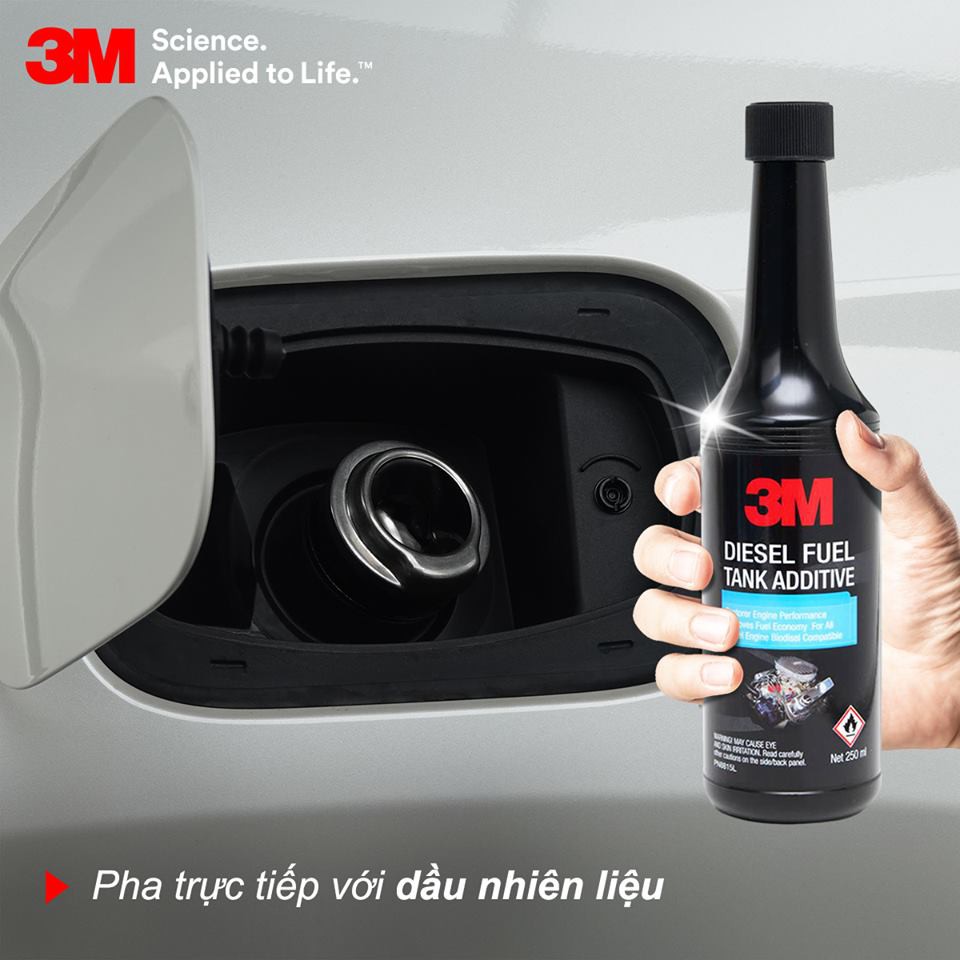 Dung dịch làm sạch kim phun, buồng đốt động cơ dầu 3M Diesel Fuel Tank Additive 250ml (08815)