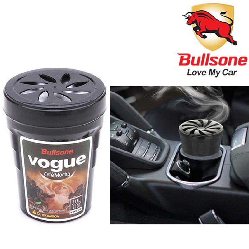 Sáp thơm ô tô Bullsone Pháp VOGUE DUO CAFE MOCHA IN BLACK chính hãng sản xuất tại Hàn Quốc 100% từ các thành phần tự nhiên - Mùi hương thơm Cafe - (Giá 1 cặp)