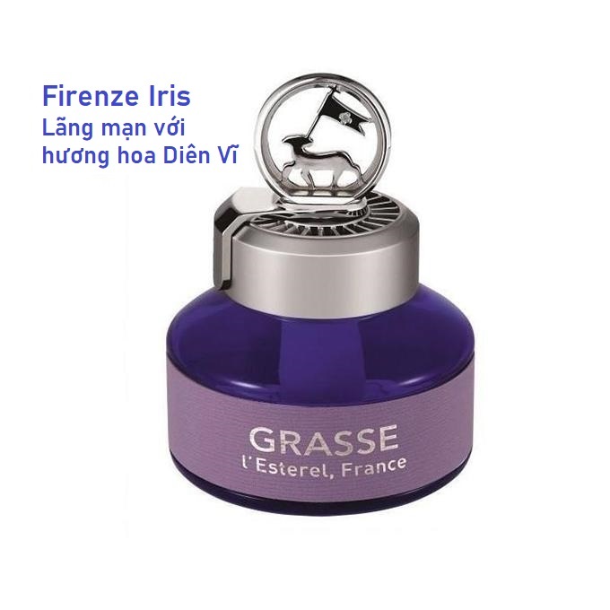 Nước hoa ô tô Bullsone Pháp Grasse L' Esterel Firenze Iris chính hãng sản xuất tại Hàn Quốc 100% tinh dầu thiên nhiên - Mùi hương hoa Diên Vĩ