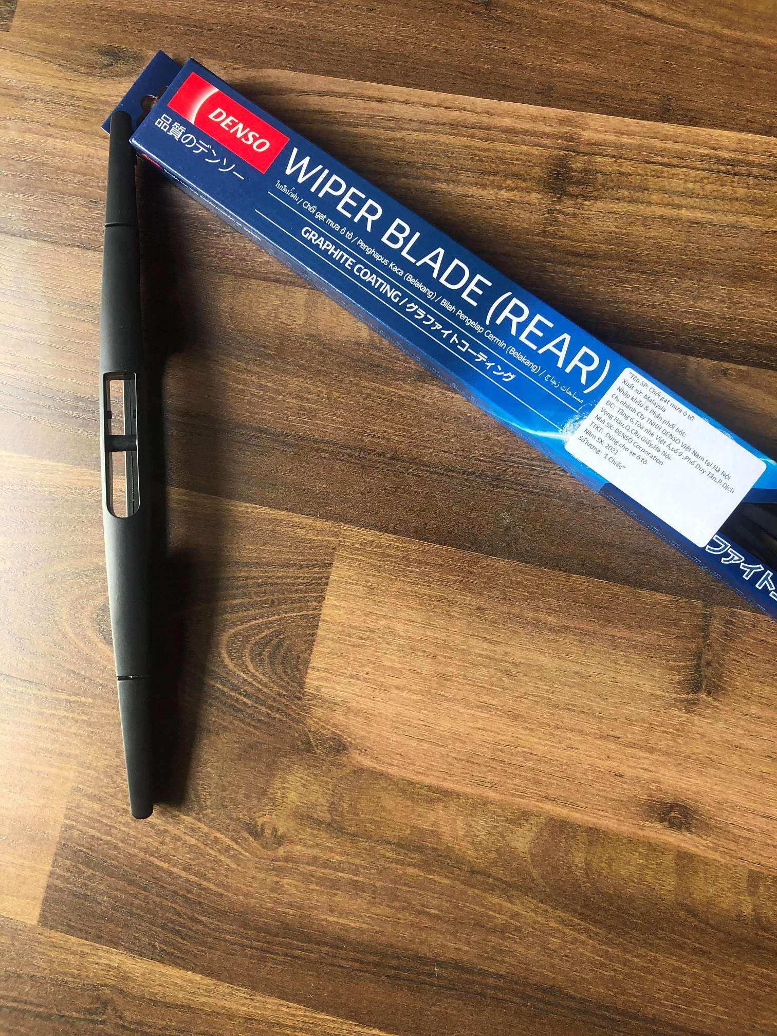 Gạt mưa sau Mitsubishi Pajero Sport 2011-2022 Denso DRA cao cấp chính hãng 12inch 305mm