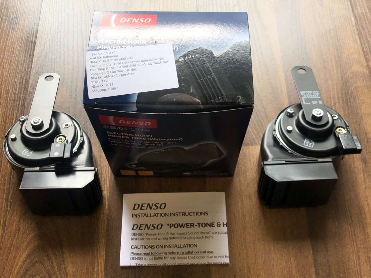 Còi sên Denso 12v 1 giắc chống nước (HM273000-0410) hàng chính hãng cho nhiều loại xe ôtô
