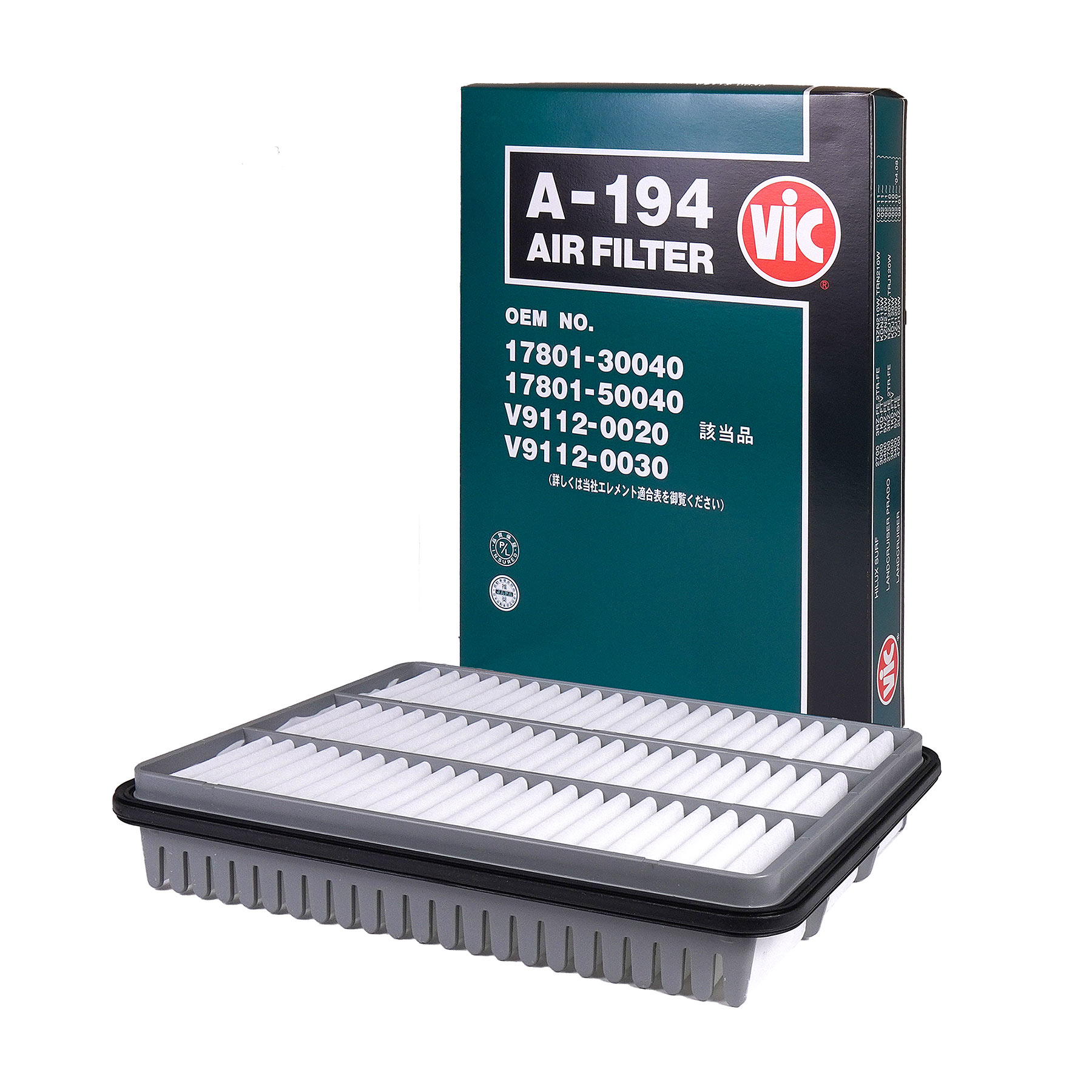 Lọc gió động cơ LEXUS GX470; TOYOTA Land Cruiser Prado (2003-2019); 4Runner (2009-2017) chính hãng VIC Nhật Bản (A-194)