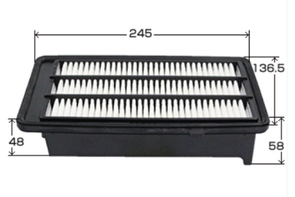 Lọc gió động cơ HONDA CRV 1.5 (L15B, 2018-2023); Civic 1.5 (L15B, 2016-2021) chính hãng VIC Nhật Bản (A-8013V)