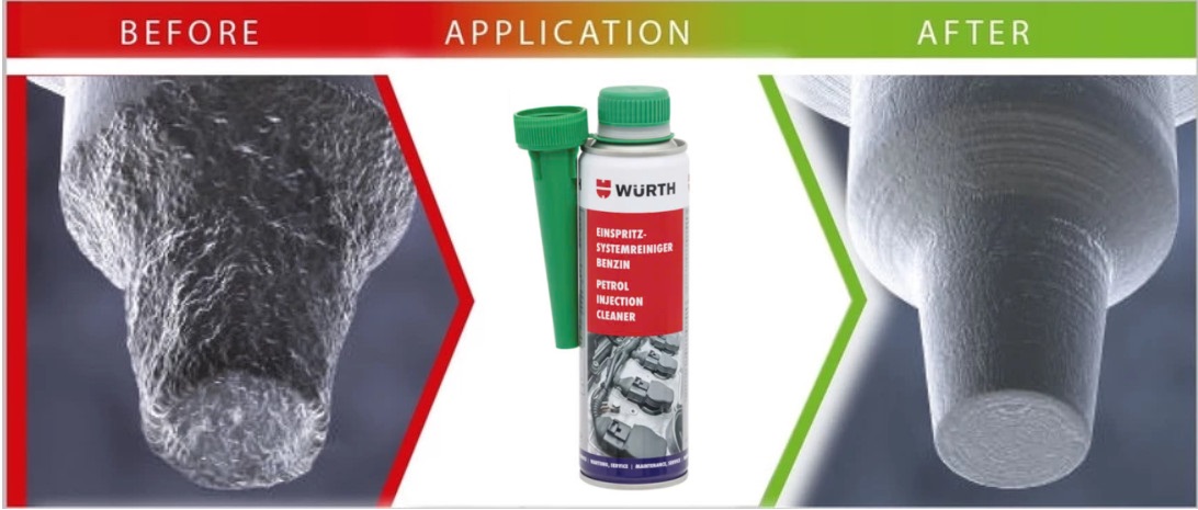 Dung dịch vệ sinh hệ thống kim phun động cơ xăng Wurth Petrol Injection Cleaner 300ml (5861111303)