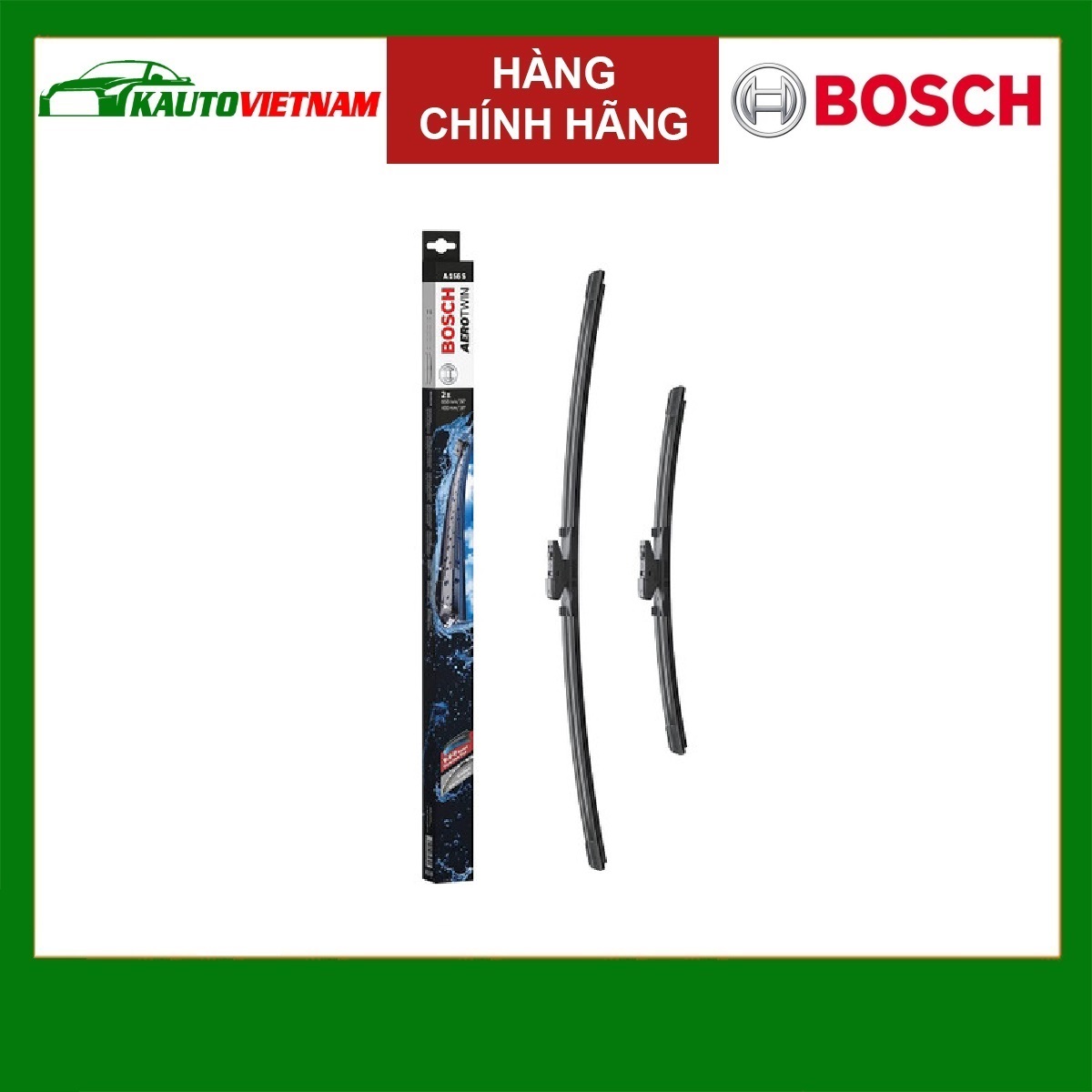 Gạt mưa Lexus NX 200T (2017+); Subaru Forester (2019+) chính hãng Bosch AEROTWIN EURO 26inch 16inch (A156S) (3397014156)