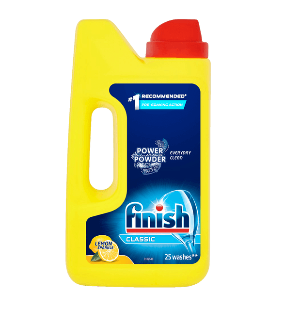 Bột rửa bát Finish can 1kg; 2.5kg - Mùi hương Regular; Lemon