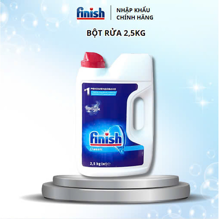 Bột rửa bát Finish can 2,5kg - không hương (Regular)