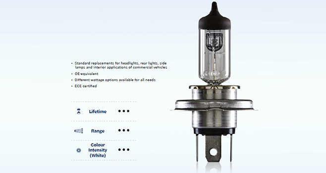 Bóng đèn Halogen H7 12V-55W chính hãng Bosch (0986AL1524; 1987302804)