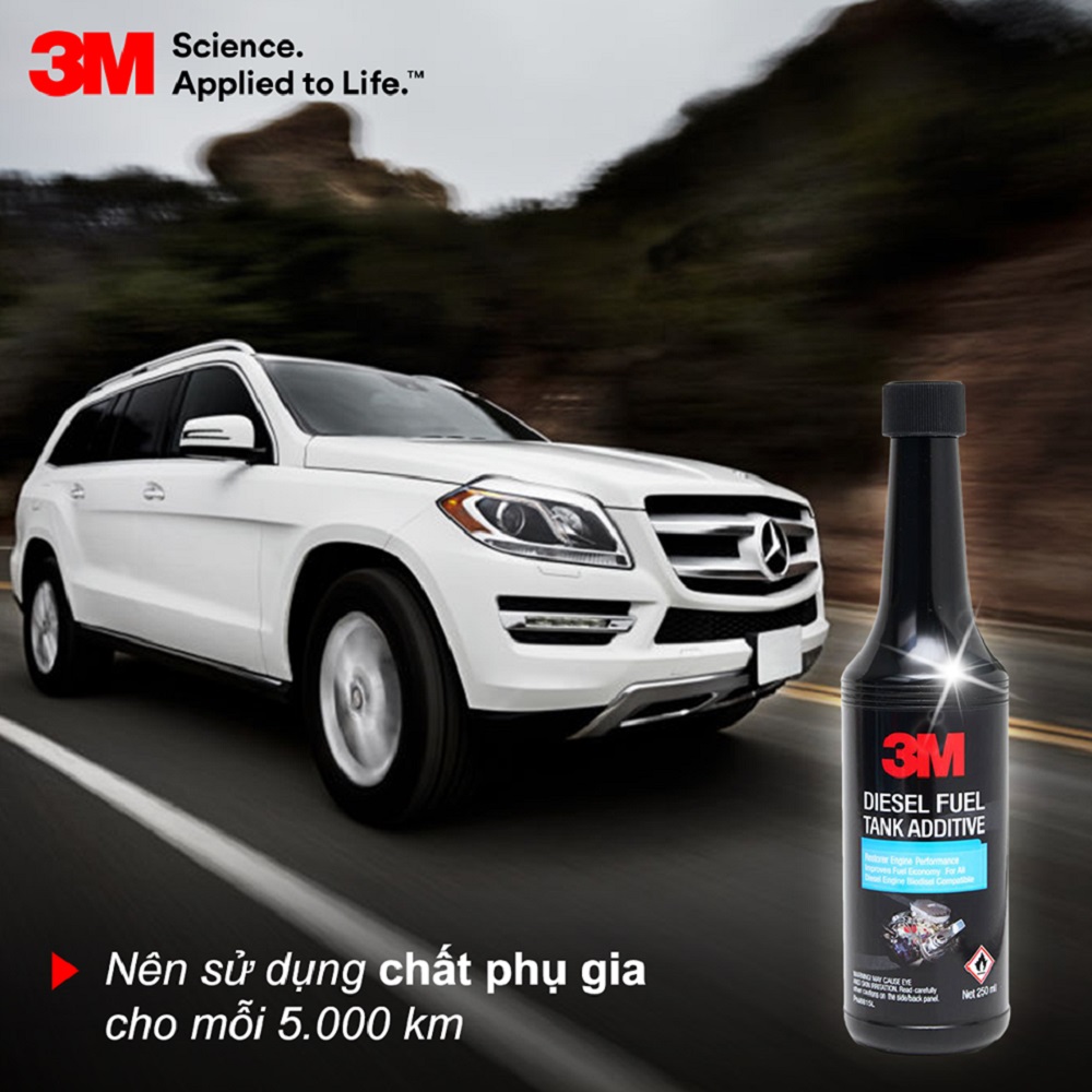 Dung dịch làm sạch kim phun, buồng đốt động cơ dầu 3M Diesel Fuel Tank Additive 250ml (08815)