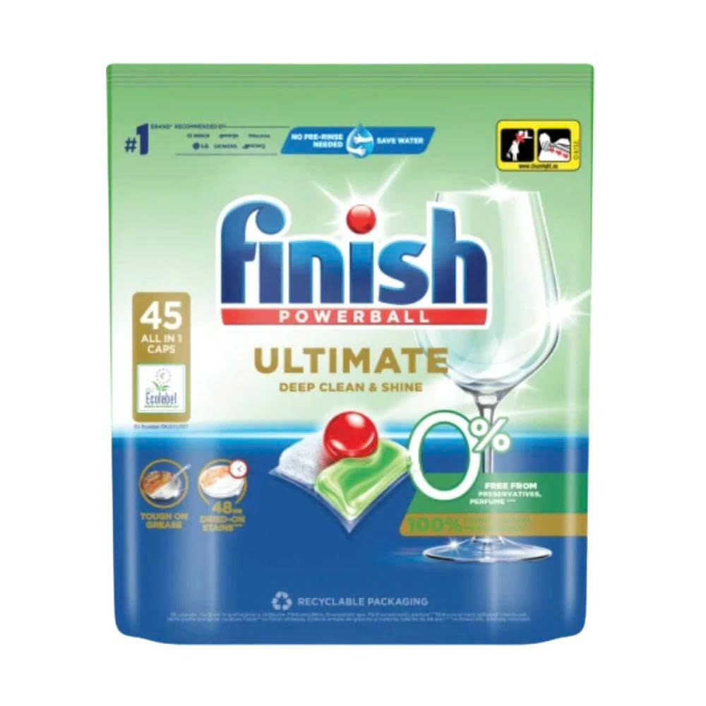 Viên rửa bát Finish Ultimate Eco - Túi 45 viên
