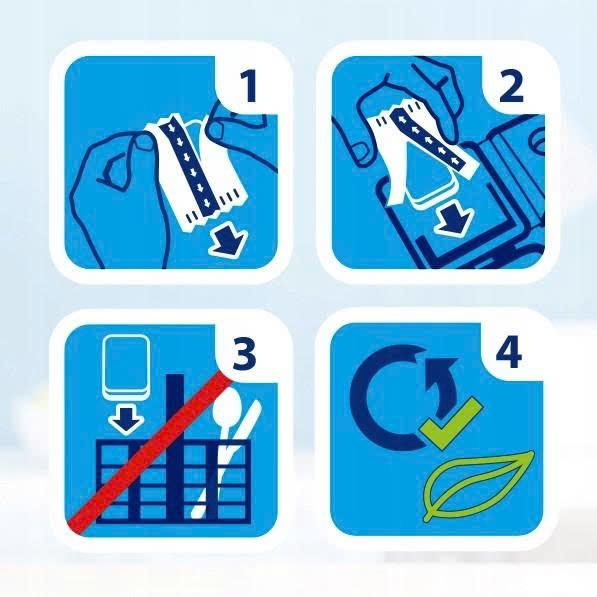 Viên rửa bát Finish Power Essential nhập khẩu châu âu - Hộp 100 viên - Hương chanh (Lemon)