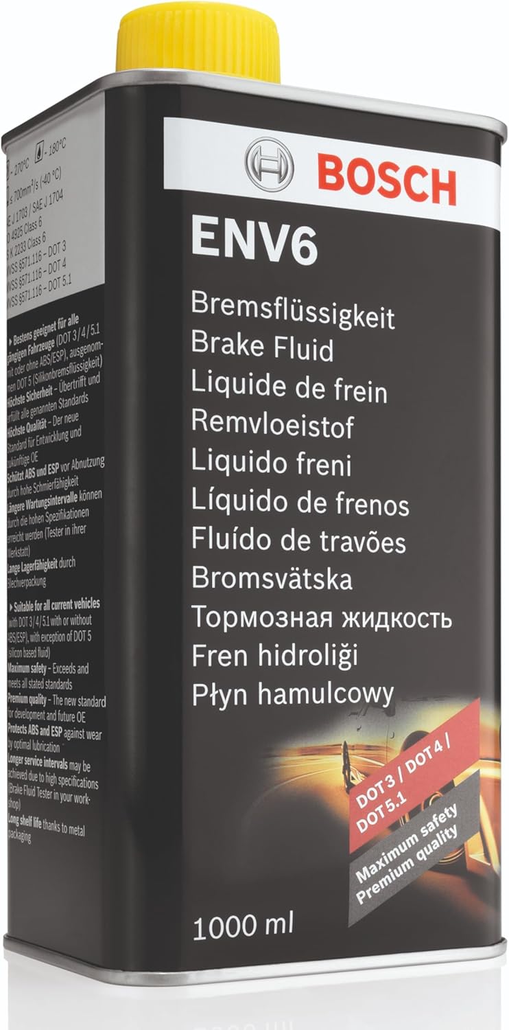 Dầu phanh hiệu suất cao đa dụng ENV6 DOT 5.1, 500ml, 1000ml chính hãng Bosch nhập khẩu Châu Âu