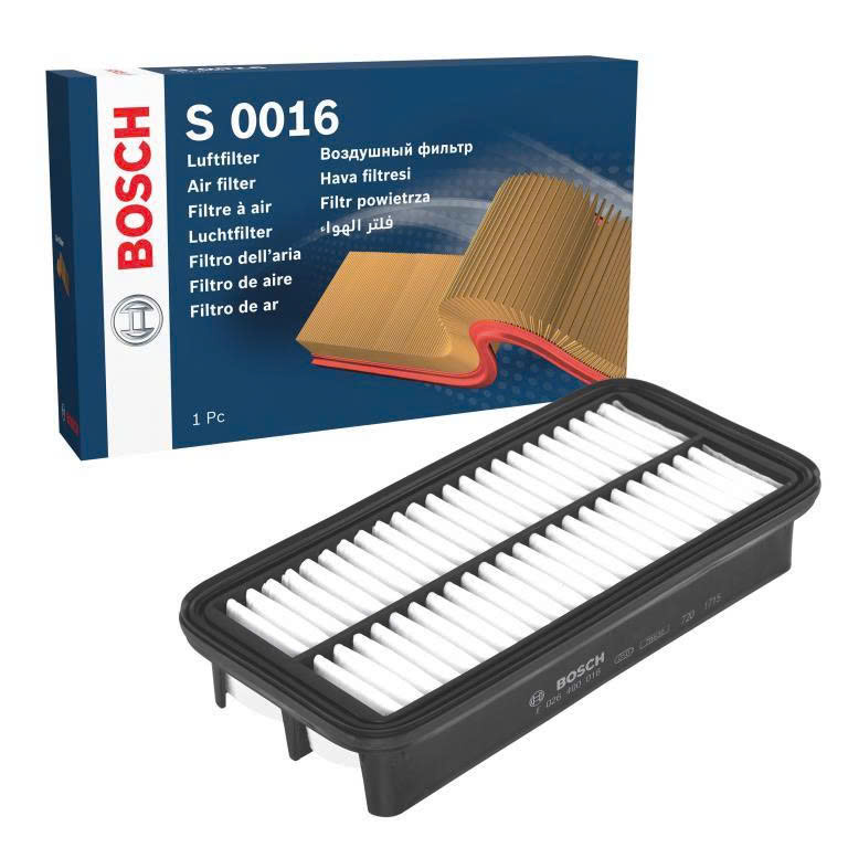 Lọc gió động cơ KIA Optima/K5 2.4 (2013-2015); Sorento 2.4 (2009-2014); HYUNDAI Sonata (2009-2014); Santafe 2.4 (2009-2011) chính hãng Bosch (F026400116)