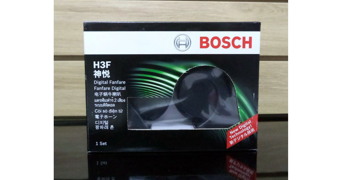 Còi sên Bosch 12V điện tử H3F siêu bền (0986AH0601) chính hãng cho nhiều loại xe ô tô