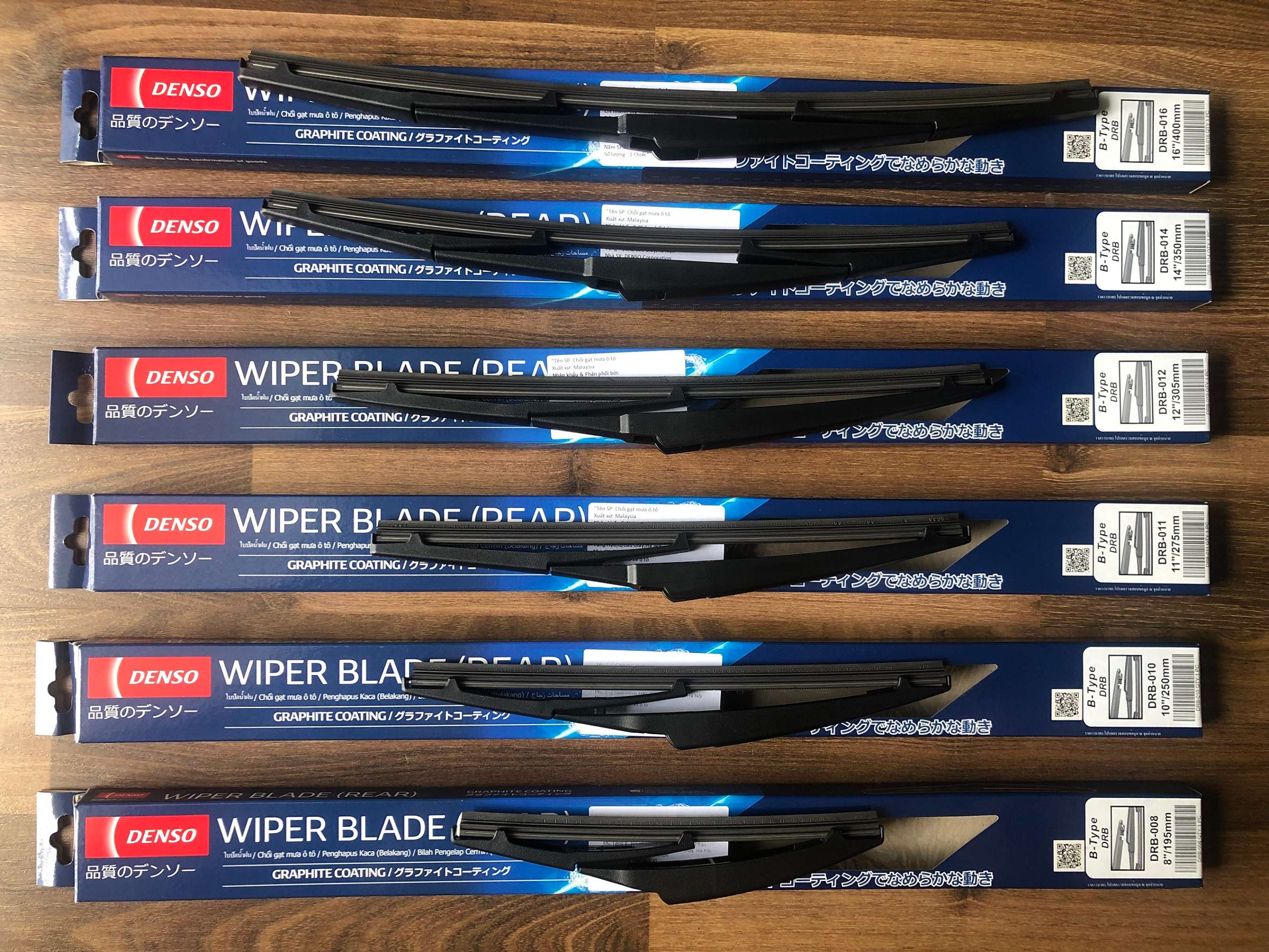 Gạt mưa sau Hyundai Getz 2002-2015 Denso DRB cao cấp chính hãng 14inch 350mm