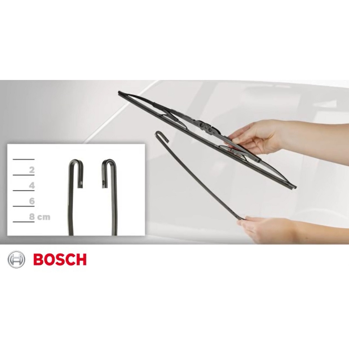 Gạt mưa Vinfast VF8 (2022+) Bosch ADVANTAGE BA xương sắt chính hãng 18inch & 26inch - Bộ 2 cái