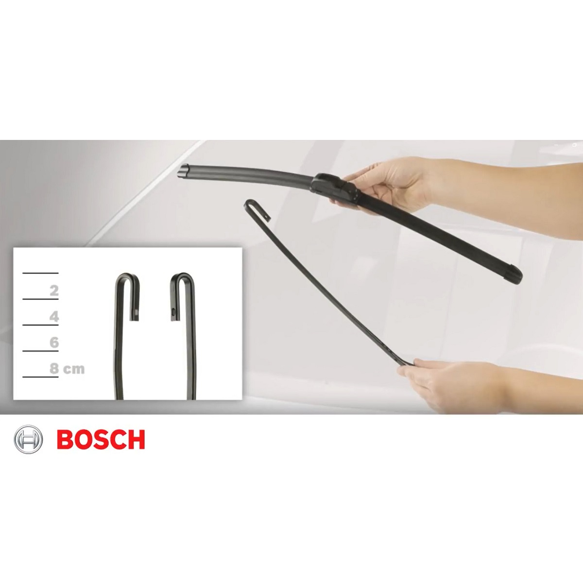 Gạt mưa Vinfast VF8 (2022+) Bosch AEROTWIN BBA xương mềm cao cấp chính hãng 18inch & 26inch - Bộ 2 cái