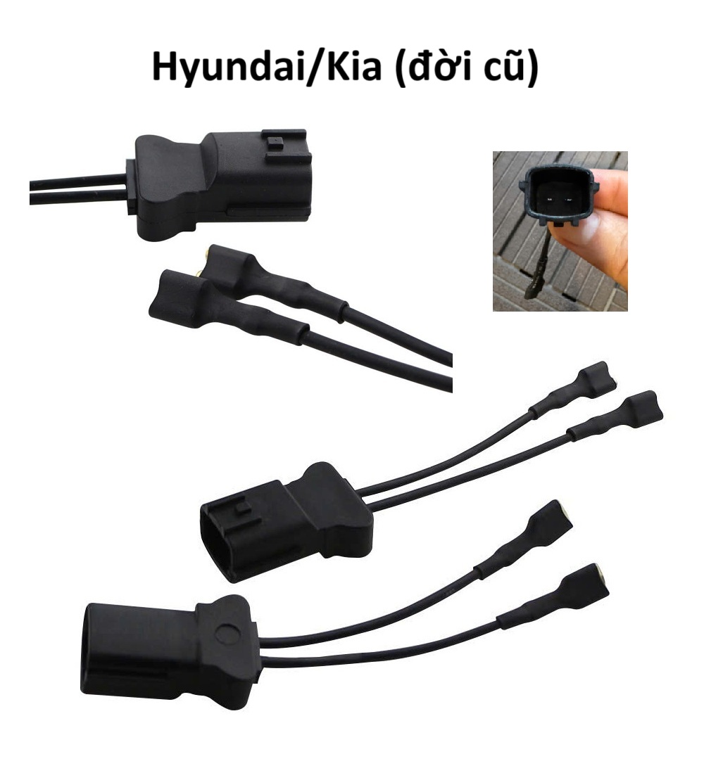 Giắc chuyển đổi còi Denso, Bosch xe Honda; Hyundai; Kia; Volkswagen (Bộ 2 cái)