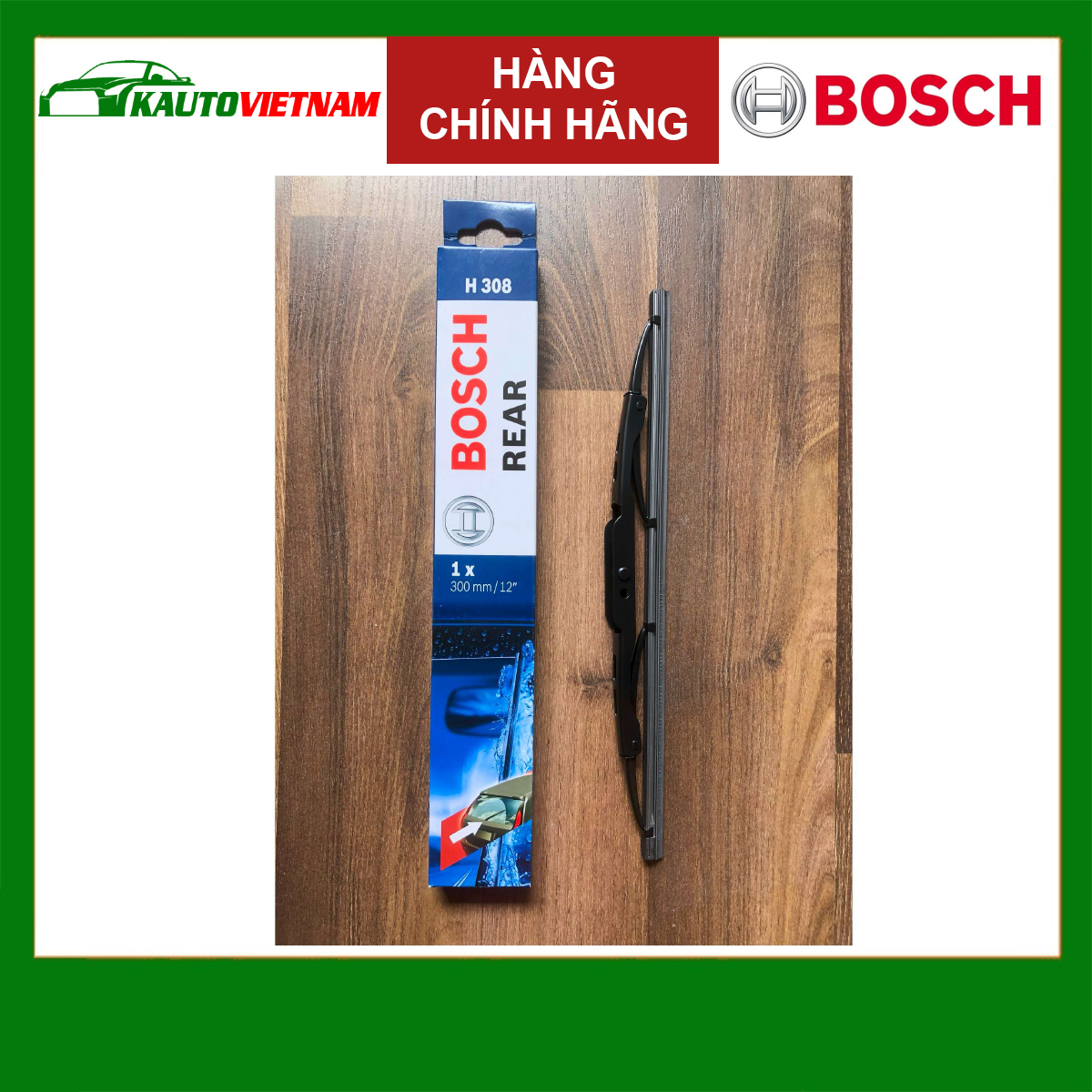 Gạt mưa sau Chevrolet Captiva (2006-2018) chính hãng Bosch (H308) 12inch