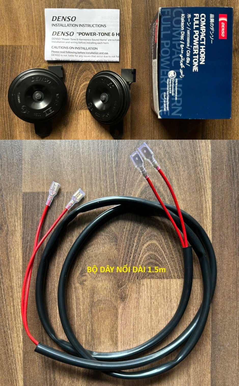 Còi đĩa Denso Toyota Camry 12v 1 giắc hàng chính hãng (JK272000-7690; JK272000-2070)