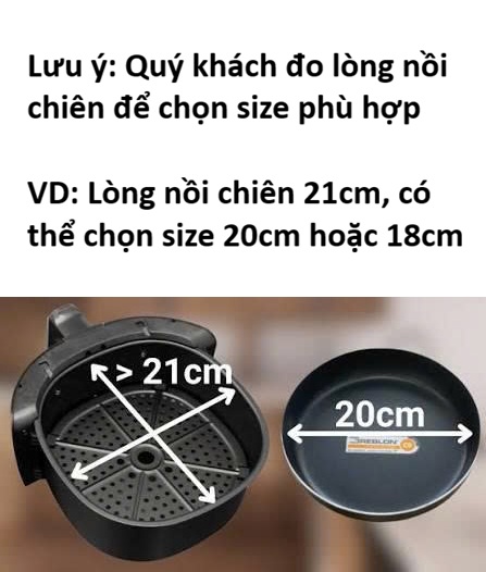 Khay nồi chiên không dầu - Vỉ Nướng Đa Năng - Khay Đựng Đồ Chiên Ráo Dầu