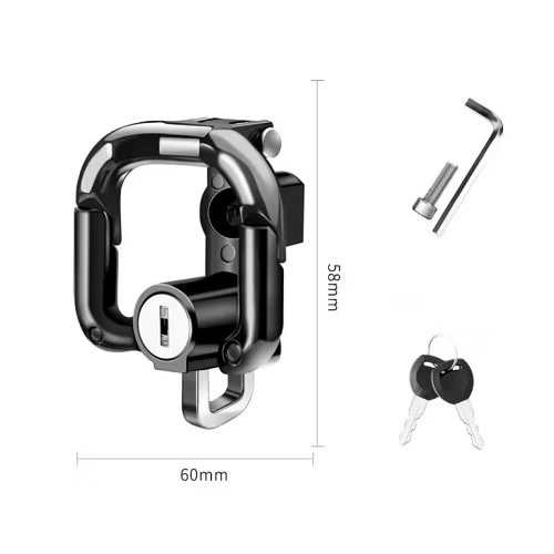 Móc treo đồ xe máy, khóa chống trộm mũ bảo hiểm